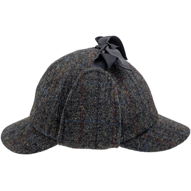 Sherlock style hat,  Harris Tweed deerstalker men hats