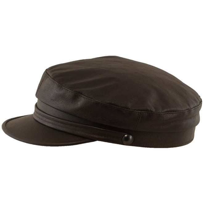 Trawler - fisherman hat, sailor cap made of 100% natural leather