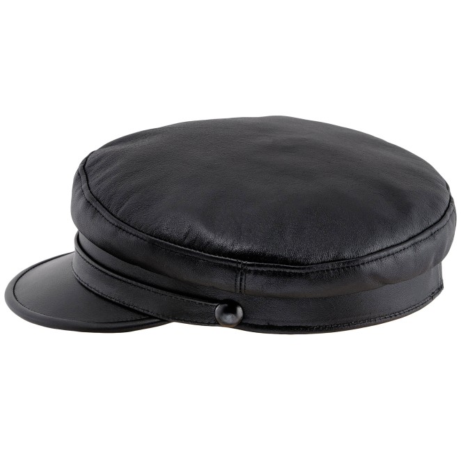 Trawler - fisherman hat, sailor cap made of 100% natural leather