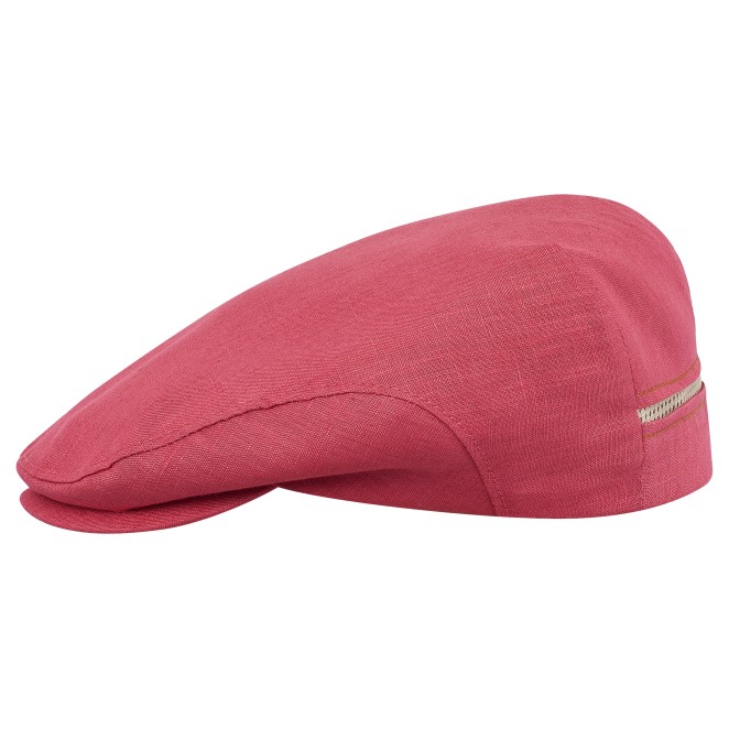 Derby - pure linen ivy league flat cap with breathable mesh lining