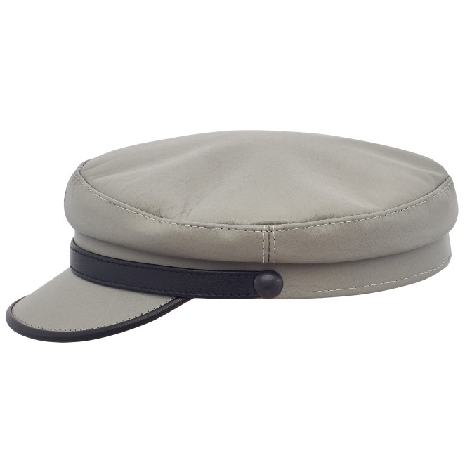 Trawler - fisherman hat, sailor cap made of 100% natural leather