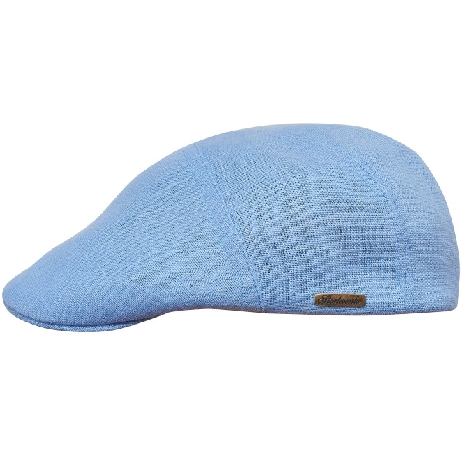 Ivy Five Summer Pure Natural Linen 5 Panels Flat Cap