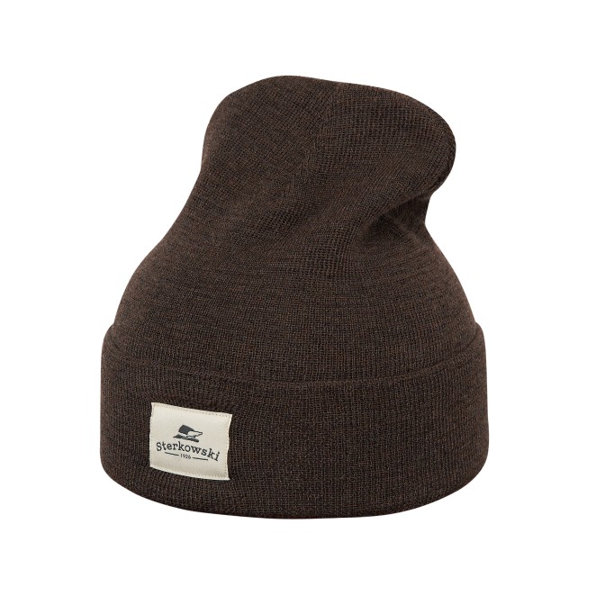 Brass Monkey knitted winter beanie made of extra fine merino 100% wool