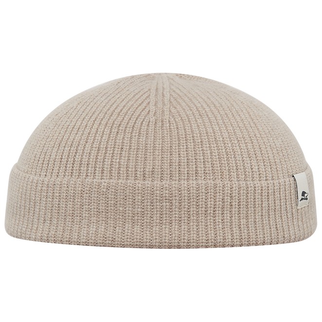 Duke cut above ears beanie made of cashmere and ultrafine merino wool.