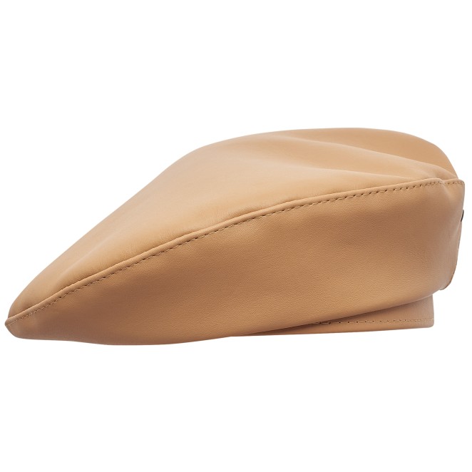 Rebel - classic sewn mens beret made of genuine leather handmade