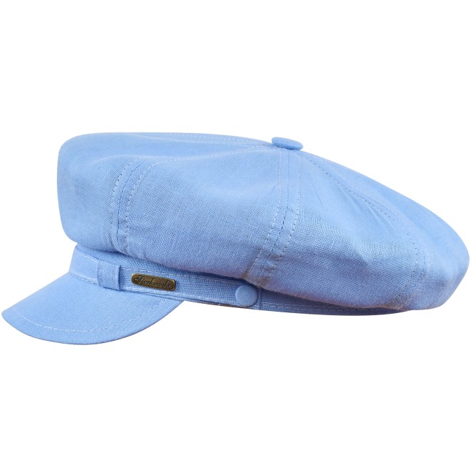 Gavroche lightweight 100% linen classic gavroche 8 panel cap.