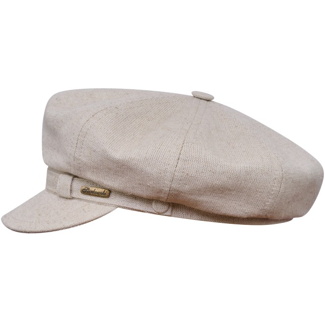 Gavroche lightweight 100% linen classic gavroche 8 panel cap.