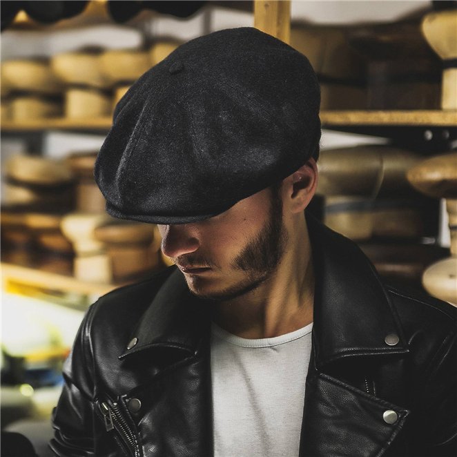 Peaky Cap - made of 100% wool, newsboy handmade by Sterkowski