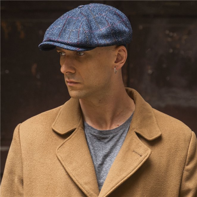 Shelby - made of genuine Harris Tweed cap vintage (100% wool)