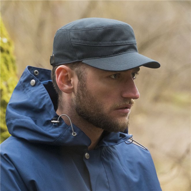 Patrol waterproof waxed cotton duty cadet adjustable cap, very comfy