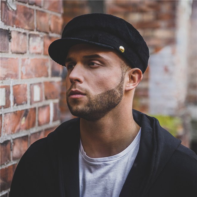 Lennon - breton Liverpool style cap made of cotton corduroy