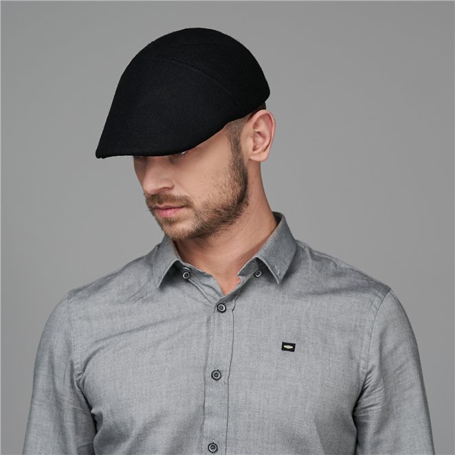 Ivy Five - winter / fall flat cap for man made of high quality wool cloth