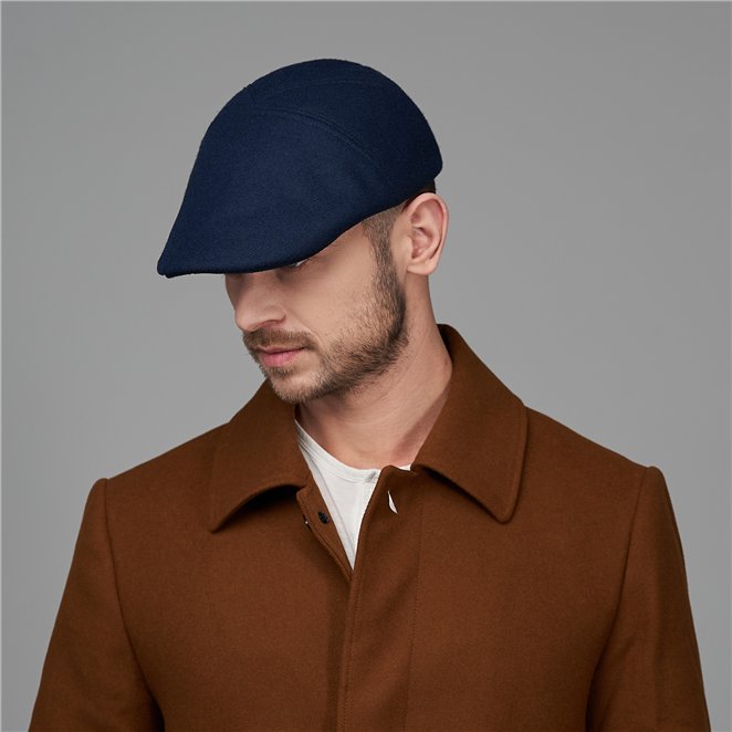 Ivy Five - winter / fall flat cap for man made of high quality wool cloth