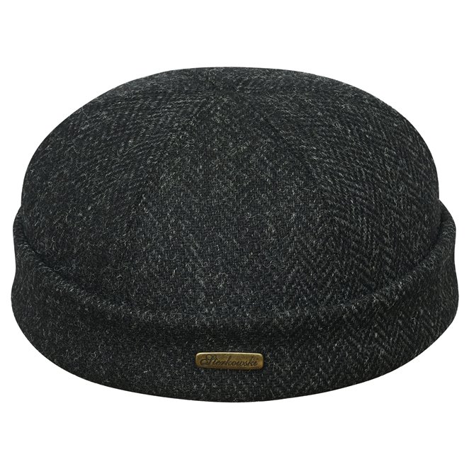 Docker comfortable beanie cap made of genuine Harris Tweed (100% wool)