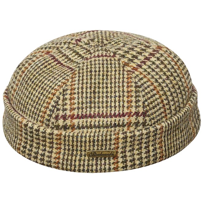 Docker comfortable beanie cap made of genuine Harris Tweed (100% wool)