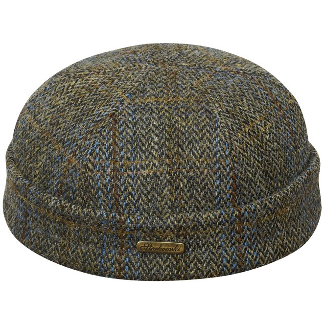 Docker comfortable beanie cap made of genuine Harris Tweed (100% wool)